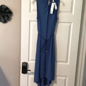 Iris Setlakwe NWT Sleeveless Jersey Knotted Dress Size S in Sapphire Blue